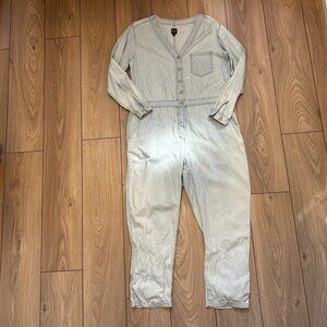 Gap Women's Lightweight Denim Painter's Jumpsuit